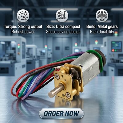 Bom preço 12CPR Encoder 12mm N20 Gear Motor Metal Gearbox Tipicamente 100 a 300 RPM Sem velocidade de carga Adequado para aplicações de automação robótica online