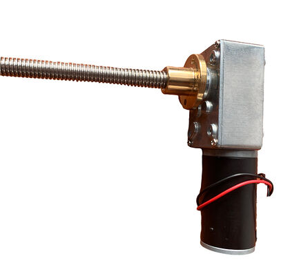 Buen precio Motorreductor de tornillo sin fin de 12 V y 24 V CC con eje de salida de 90 grados, motorreductor de tornillo sin fin, motor de CC con escobillas de 31 mm, precio bajo en línea