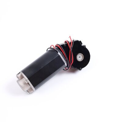 Buen precio Motor de engranaje de gusano eléctrico de CC de alto par 12v 24v Mini baja RPM 24v 110rpm para robot Precio Motor de engranaje de gusano de CC en línea