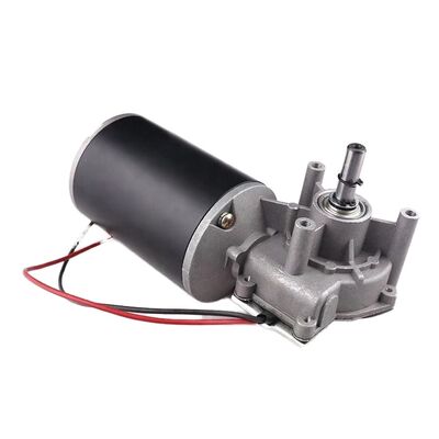 Buen precio 120W rueda de gusano de cepillado motor de engranajes de plástico 24V / 12V DC impermeable para automóvil simulador de garaje abridor de puertas silla de ruedas 1000rpm ventilador de velocidad en línea