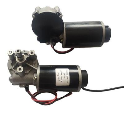 Buen precio Imán permanente 12v 24v motor de engranaje de gusano de alto par con codificador de 48cpr en línea
