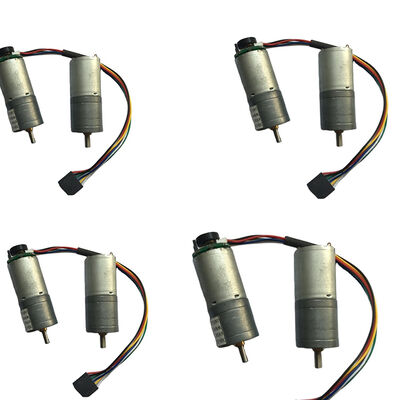 Good price 48cpr Encoder Used 25mm 12v/24v DC Reversible Gear Motor GM370 Robot Gear Motor Brush Commutation Permanent Magnet Construction online