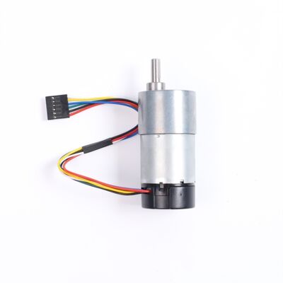 Buen precio Motorreductor de CC de 12V con codificador reversible, imán permanente de 37 mm, conmutación por escobillas en línea