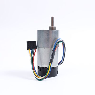 Bon prix Moteur à engrenages CC personnalisé haute puissance 6V/24V avec encodeur, boîte de vitesses haute vitesse de 37 mm pour bateau ventilateur vélo électrique ; commutation à balais 24VCC en ligne