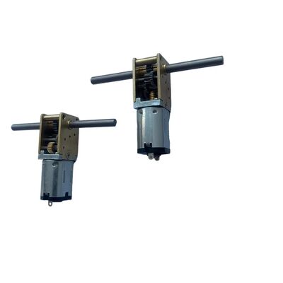 Good price N20 Double Shaft Worm Gear Box with Low Speed Commutation Permanent Magnet Construction Brush Features online