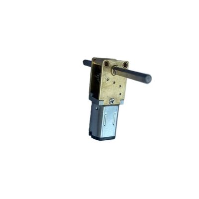 Buen precio N20 Motor de engranaje de gusano de alto par doble eje baja velocidad 90 grados de cepillado conmutado motor de engranaje eléctrico DC para ventilador en línea