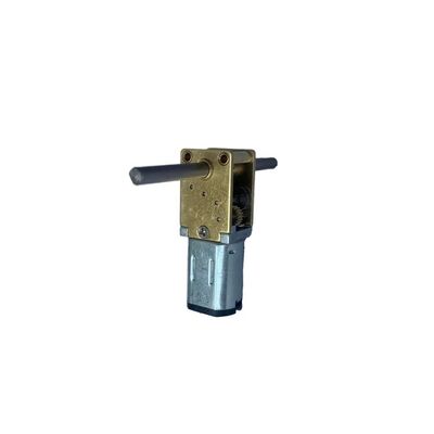 Good price N20 Double Shaft Low Speed Worm Gear Box 12mm with 90 Degree Gear Permanent Magnet Construction Motor Included online