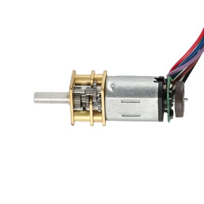 Buen precio 12V N20 Motor de engranajes eléctricos de automóviles 12 mm Caja de engranajes Cepillo de imán permanente para robots Bicicletas compartidas Bloqueo de codificador electrónico en línea