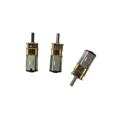 Bom preço Motor de engrenagem de escova de carbono de metal de 2,4V 3V 6V Ímã Permanente Construção para Motor de Engrenagem de Redução de Travamento de Porta de Baixa RPM de 12 Volts on-line