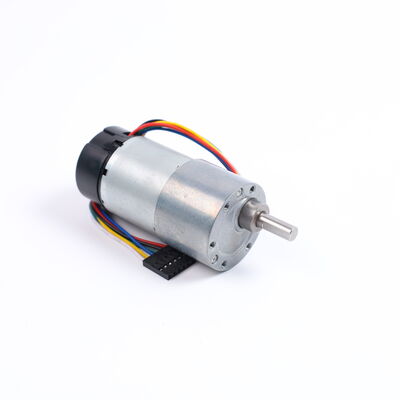 Good price 12v 500rpm Speed Brush 37mm Permanent Magnet Gear Motor Fan Robot Wheelchair Electric Bicycle 64CPR Encoder  online